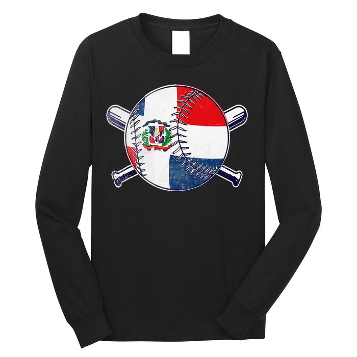 Dominican Republic Baseball Dominicana Long Sleeve Shirt