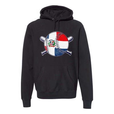 Dominican Republic Baseball Dominicana Premium Hoodie