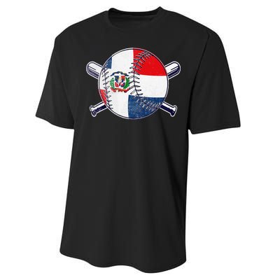 Dominican Republic Baseball Dominicana Performance Sprint T-Shirt