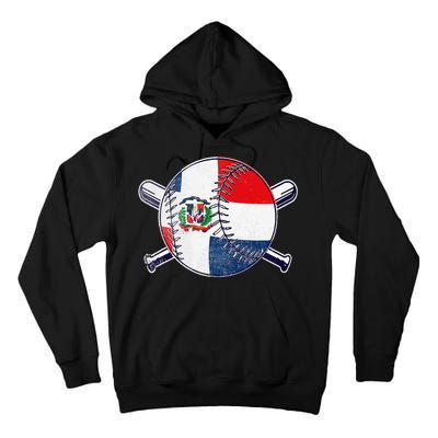 Dominican Republic Baseball Dominicana Tall Hoodie