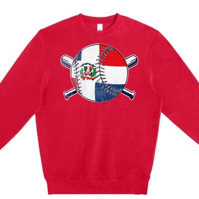 Dominican Republic Baseball Dominicana Premium Crewneck Sweatshirt