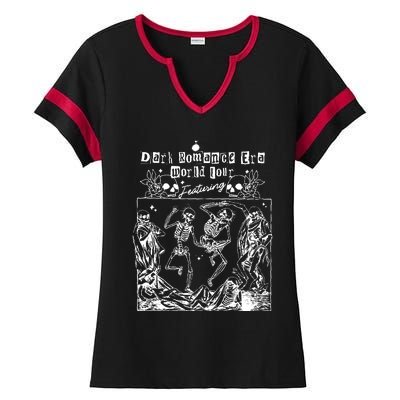 Dark Romance Book Club Ladies Halftime Notch Neck Tee