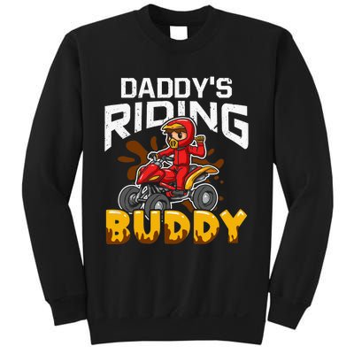 Daddy's Riding Buddy Funny ATV 4Wheeler Quad Biker Sweatshirt