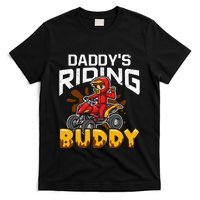 Daddy's Riding Buddy Funny ATV 4Wheeler Quad Biker T-Shirt