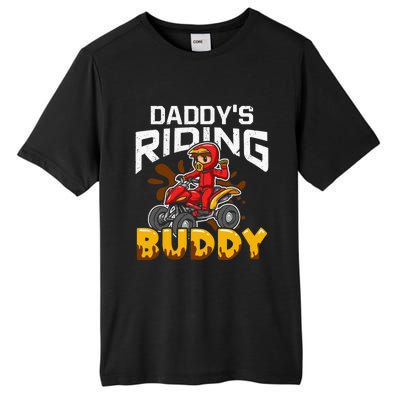 Daddy's Riding Buddy Funny ATV 4Wheeler Quad Biker Tall Fusion ChromaSoft Performance T-Shirt