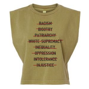 Don’T Racism Bigotry Patriarchy White Supremacy Inequality Oppression Garment-Dyed Women's Muscle Tee