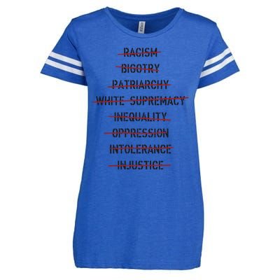 Don’T Racism Bigotry Patriarchy White Supremacy Inequality Oppression Enza Ladies Jersey Football T-Shirt