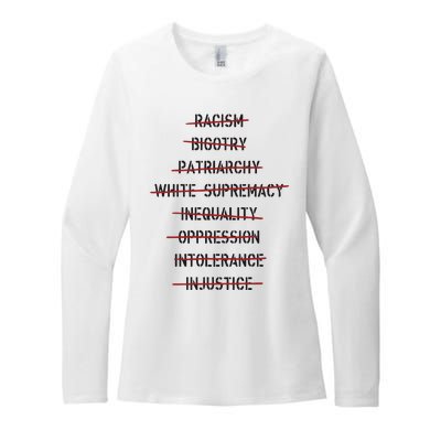 Don’T Racism Bigotry Patriarchy White Supremacy Inequality Oppression Womens CVC Long Sleeve Shirt