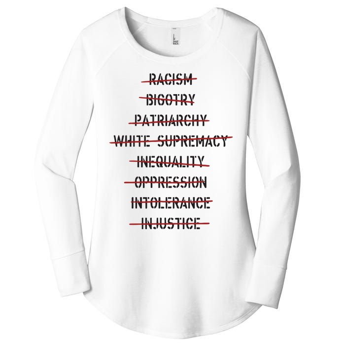 Don’T Racism Bigotry Patriarchy White Supremacy Inequality Oppression Women's Perfect Tri Tunic Long Sleeve Shirt