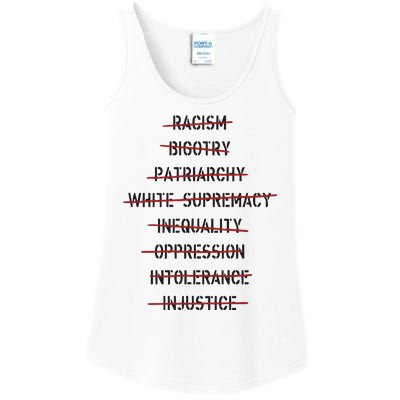 Don’T Racism Bigotry Patriarchy White Supremacy Inequality Oppression Ladies Essential Tank