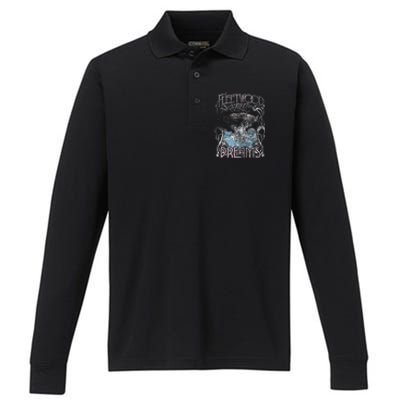 Dreams Rockband By Rock Off Performance Long Sleeve Polo