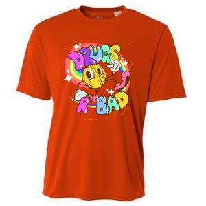 Drugs R Bad Great Gift Cooling Performance Crew T-Shirt