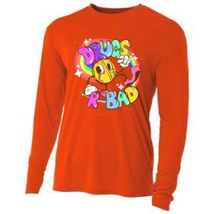 Drugs R Bad Great Gift Cooling Performance Long Sleeve Crew