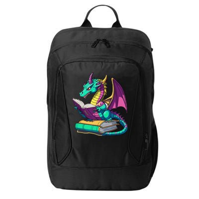 Dragon Reading Book City Backpack