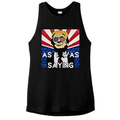 Donald Returns Back To Butler As I Was Saying Trump 2024 Ladies PosiCharge Tri-Blend Wicking Tank