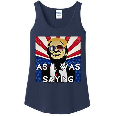 Donald Returns Back To Butler As I Was Saying Trump 2024 Ladies Essential Tank