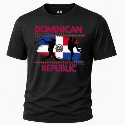 Dominican Republic Baseball Dominican Flag Cooling Performance Crew T-Shirt