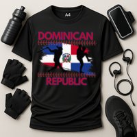 Dominican Republic Baseball Dominican Flag Cooling Performance Crew T-Shirt