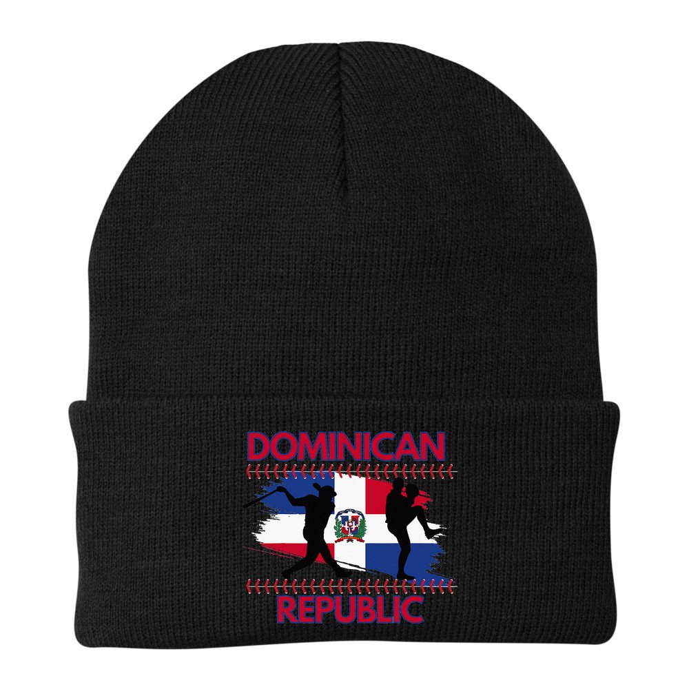 Dominican Republic Baseball Dominican Flag Beanie
