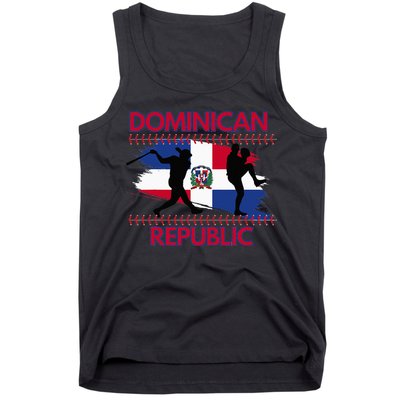Dominican Republic Baseball Dominican Flag Tank Top