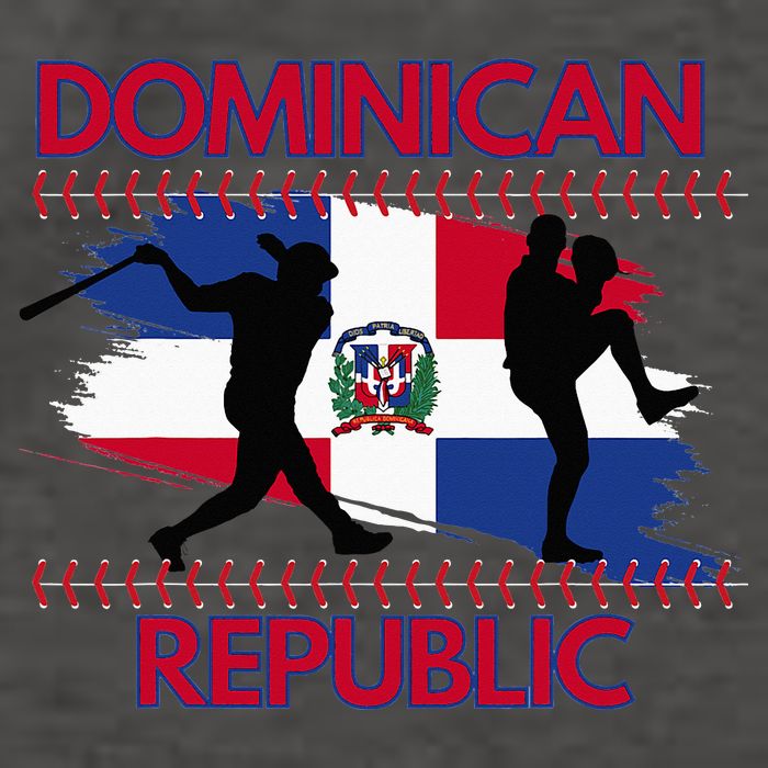 Dominican Republic Baseball Dominican Flag Vector Backpack