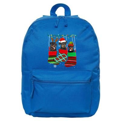 Dog Rottweiler Christmas Socks Funny Xmas Pajama Pet Puppy Great Gift 16 in Basic Backpack