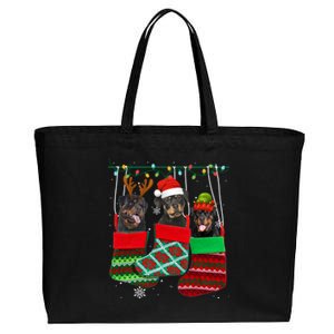 Dog Rottweiler Christmas Socks Funny Xmas Pajama Pet Puppy Great Gift Cotton Canvas Jumbo Tote