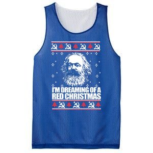 Dreaming Red Christmas Karl Marx Ugly Xmas Meme Gift Mesh Reversible Basketball Jersey Tank