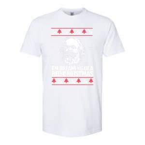 Dreaming Red Christmas Karl Marx Ugly Xmas Meme Gift Softstyle CVC T-Shirt