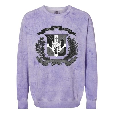 Dominican Republic Coat Of Arms Colorblast Crewneck Sweatshirt