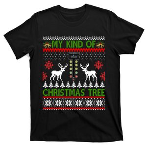 Drag Racing Christmas Tree Ugly Xmas Sweater Gift T-Shirt