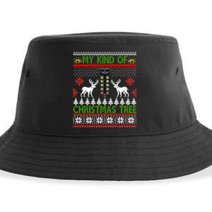 Drag Racing Christmas Tree Ugly Xmas Sweater Gift Sustainable Bucket Hat