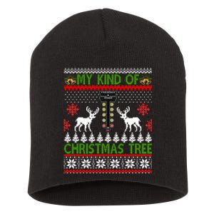 Drag Racing Christmas Tree Ugly Xmas Sweater Gift Short Acrylic Beanie