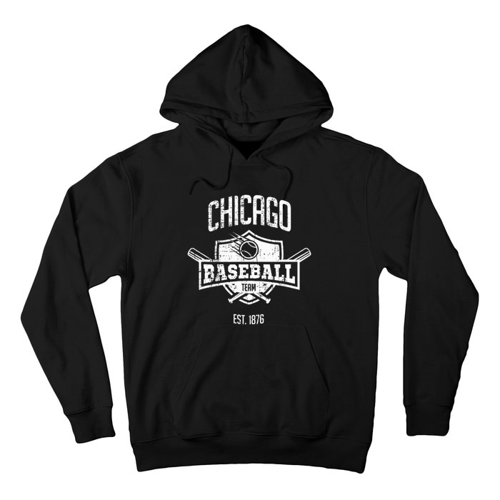 Distressed Retro Cub Look Fan Gift Party Tailgate Hoodie