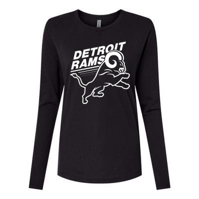 Detroit Rams Champions Football Womens Cotton Relaxed Long Sleeve T-Shirt