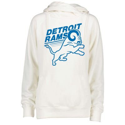 Detroit Rams Champions Football Womens Funnel Neck Pullover Hood