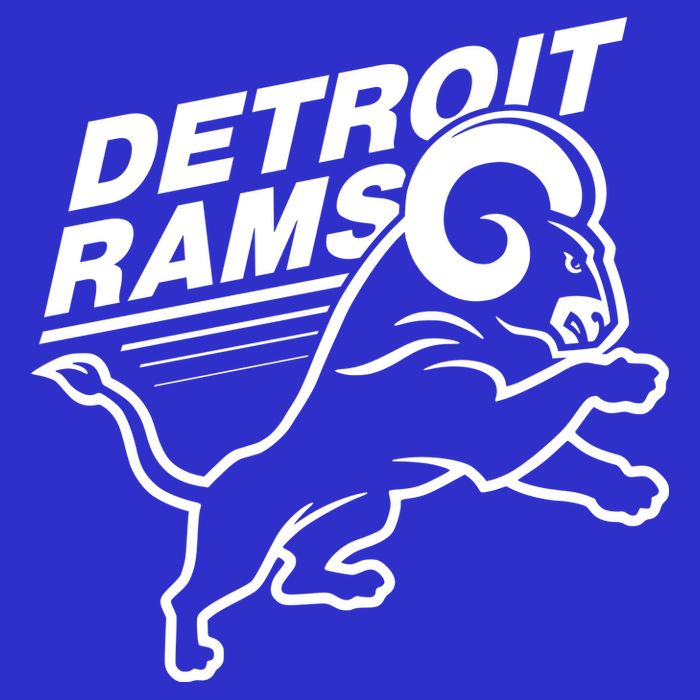 Detroit Rams Champions Football T-Shirt