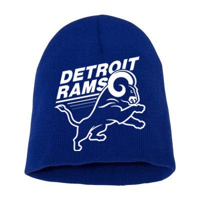 Detroit Rams Champions Football Short Acrylic Beanie