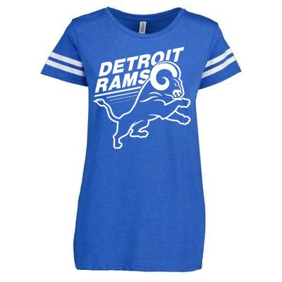 Detroit Rams Champions Football Enza Ladies Jersey Football T-Shirt