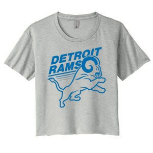 Detroit Rams Champions Football Women's Crop Top Tee