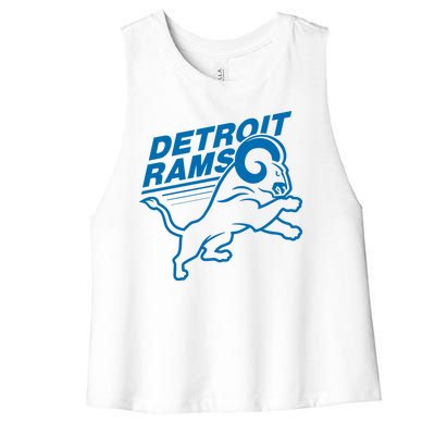 Detroit Rams Champions Football Women's Racerback Cropped Tank