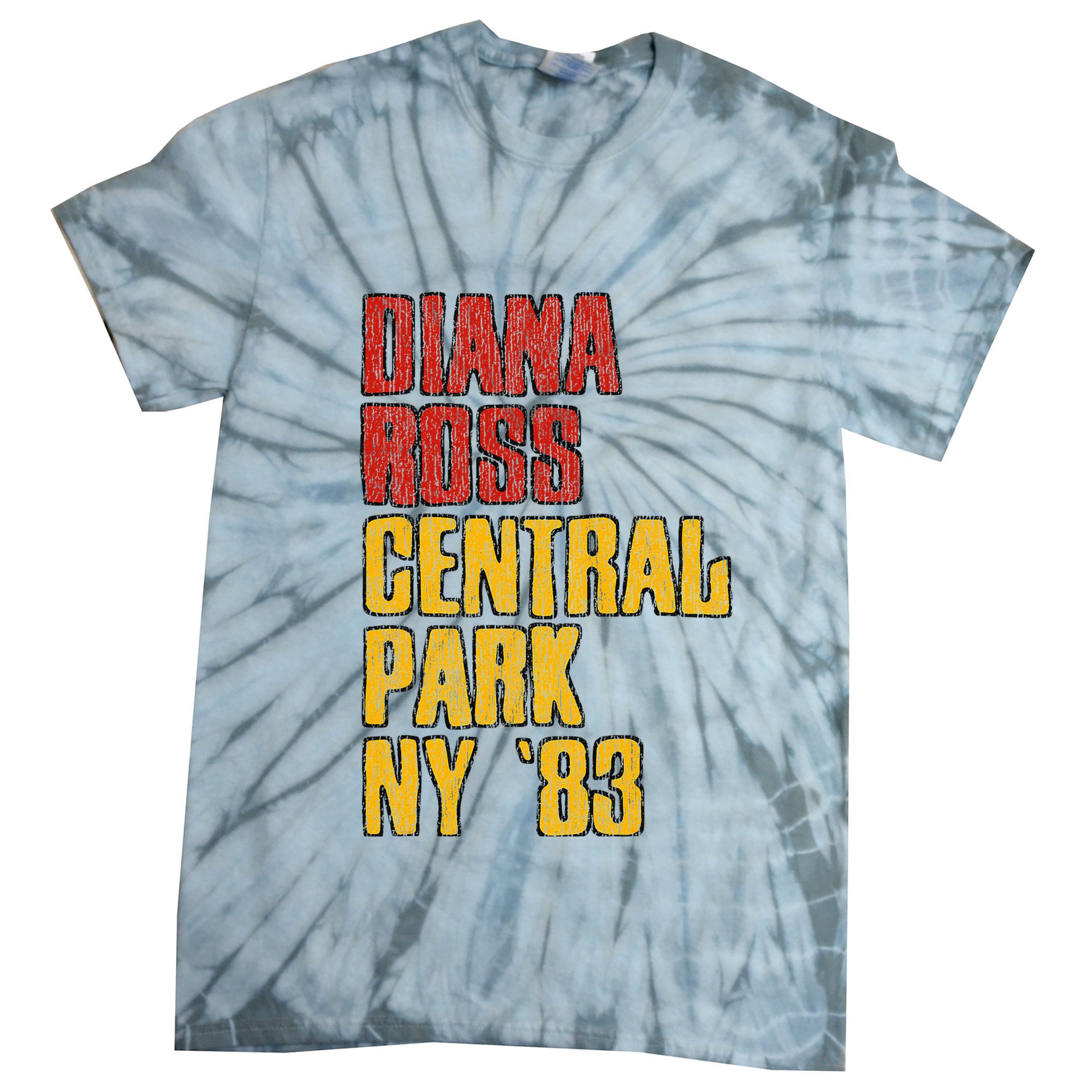 Diana Ross Central Park 1983 Tie-Dye T-Shirt