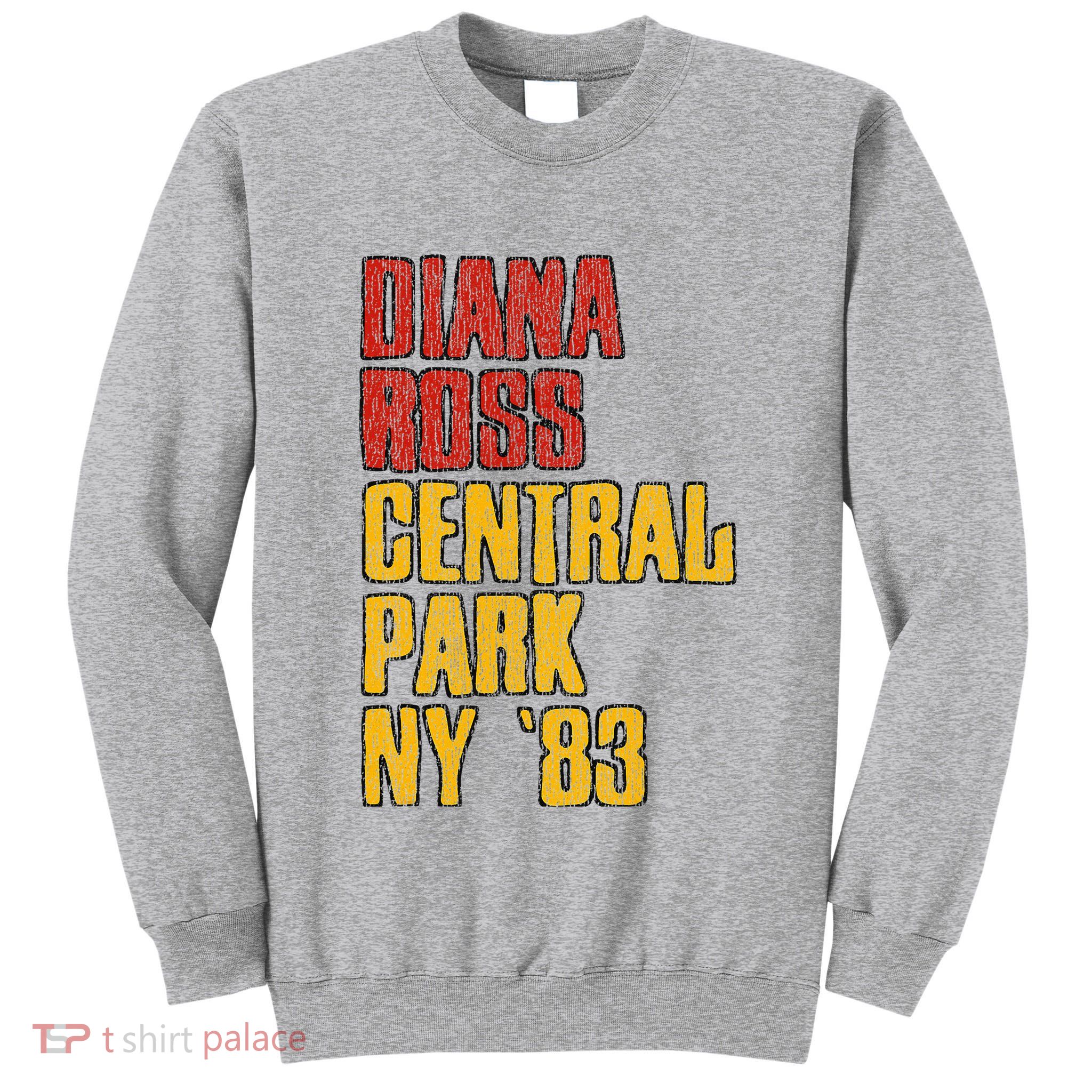 Diana Ross Central Park 1983 Tall Sweatshirt