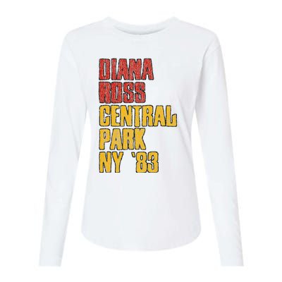 Diana Ross Central Park 1983 Womens Cotton Relaxed Long Sleeve T-Shirt