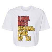 Diana Ross Central Park 1983 Bella+Canvas Jersey Crop Tee