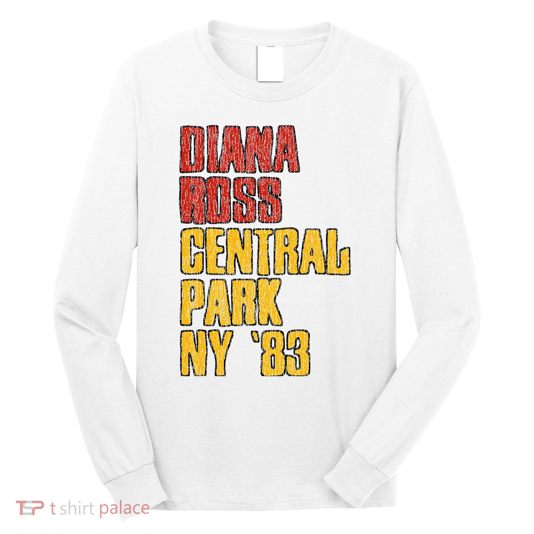 Diana Ross Central Park 1983 Long Sleeve Shirt