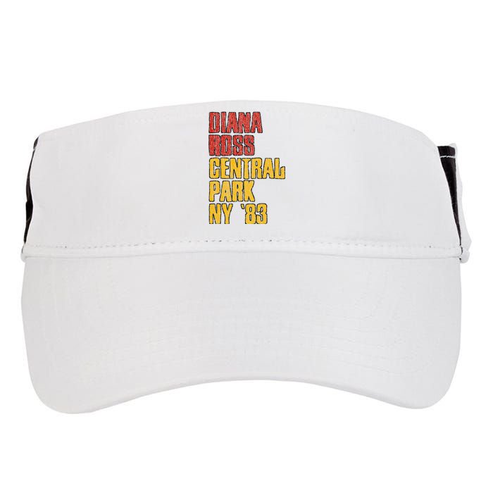 Diana Ross Central Park 1983 Adult Drive Performance Visor