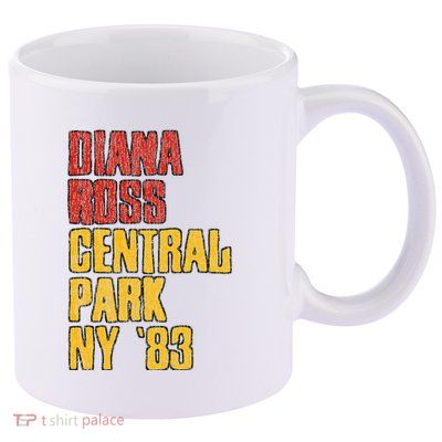 Diana Ross Central Park 1983 11oz C Handle Ceramic Mug