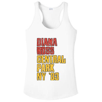 Diana Ross Central Park 1983 Ladies PosiCharge Competitor Racerback Tank
