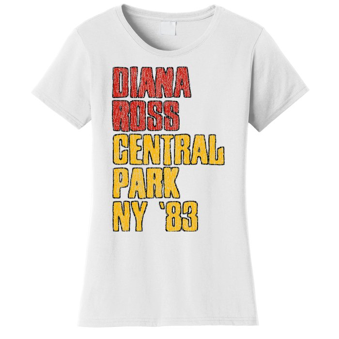 Diana Ross Central Park 1983 Women's T-Shirt